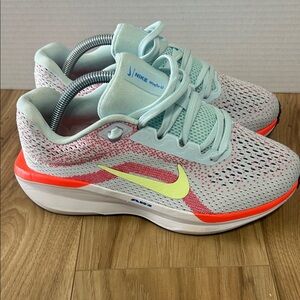 Nike Gray and Red Running Shoes